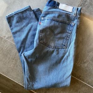 Re/done high rise ankle crop